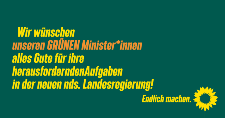 GRÜNE Ministerien in Niedersachsen