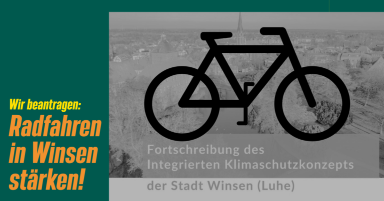 Radfahren in Winsen stärken – Klimaschutzkonzept umsetzen!