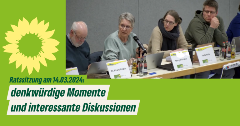 Stadtratssitzung am 14.03.2024: denkwürdige Momente und interessante Diskussionen