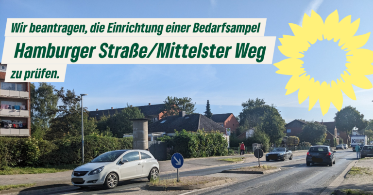 Bedarfsampel Hamburger Straße/Mittelster Weg