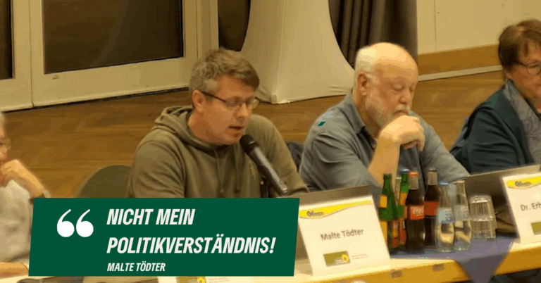 Malte Tödter: „Nicht mein Politikverständnis!“
