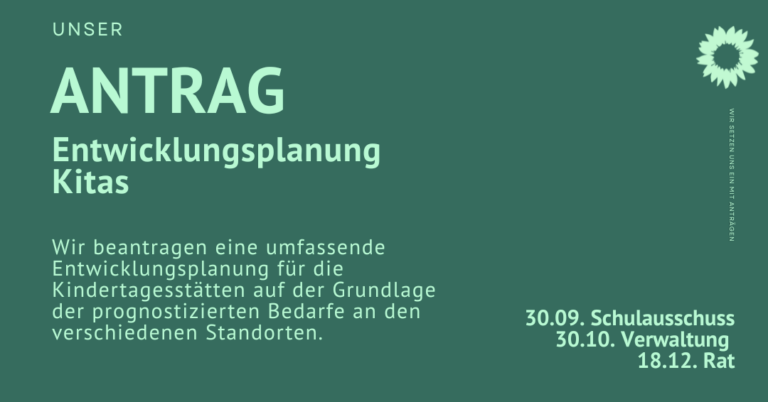 Entwicklungsplanung für unsere Kindertagesstätten