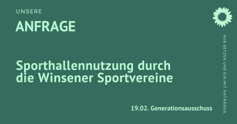 Sporthallennutzung durch die Sportvereine