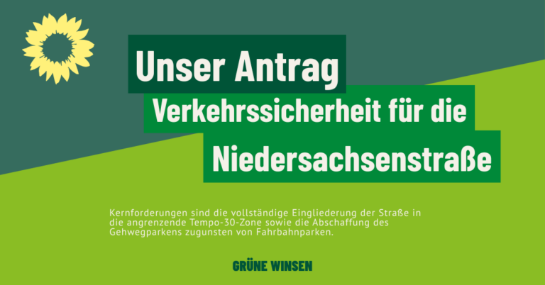 Niedersachsenstraße: Anwohner*innen fühlen sich unsicher – Grüne fordern endlich Tempo 30