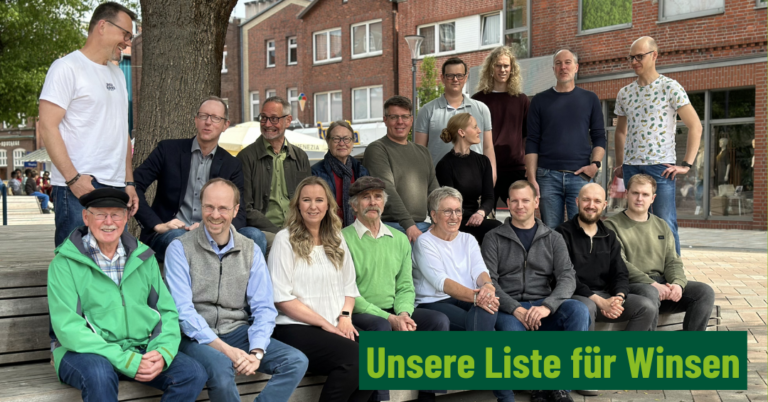 Grüne Kandidierende für die Kommunalwahl stehen fest – Starkes Team für ein lebenswertes Winsen