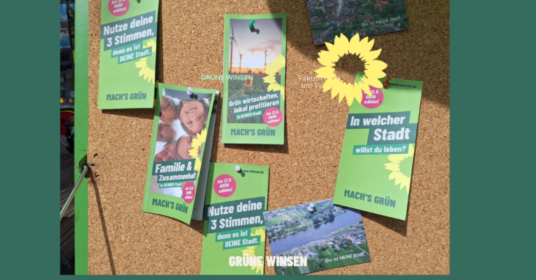 Transparenzhinweis zu Flyern und Ausdruck Wahlprogramm, Kommunalwahl 13.09.2026